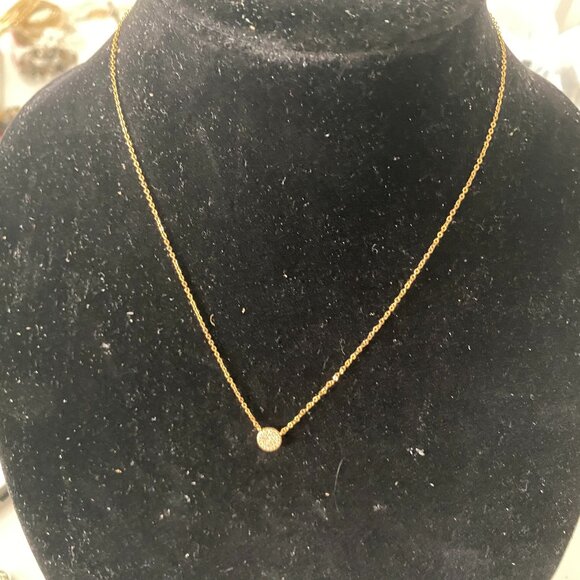 Panacea 17" Gold Small Pendant Necklace - Picture 1 of 3